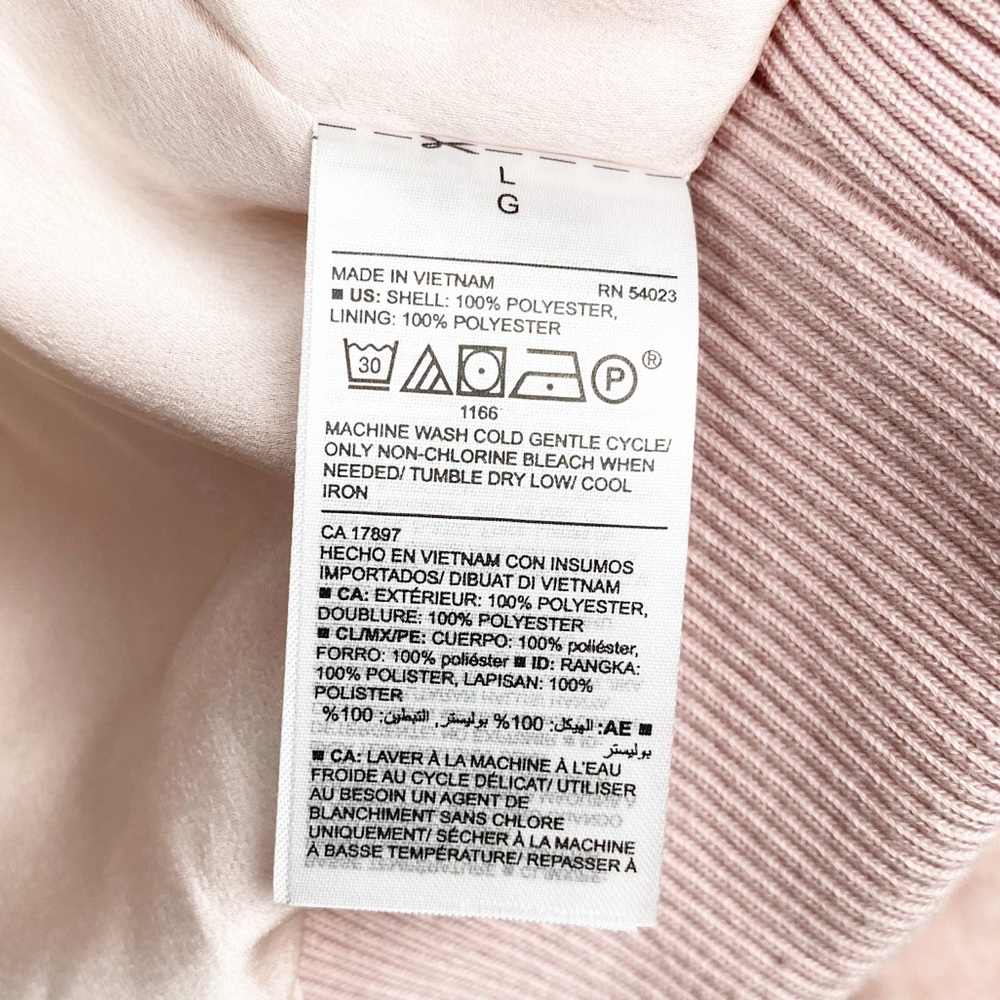 Old Navy Bomber Jacket Textured Pink Jacquard - Picture 8 of 12